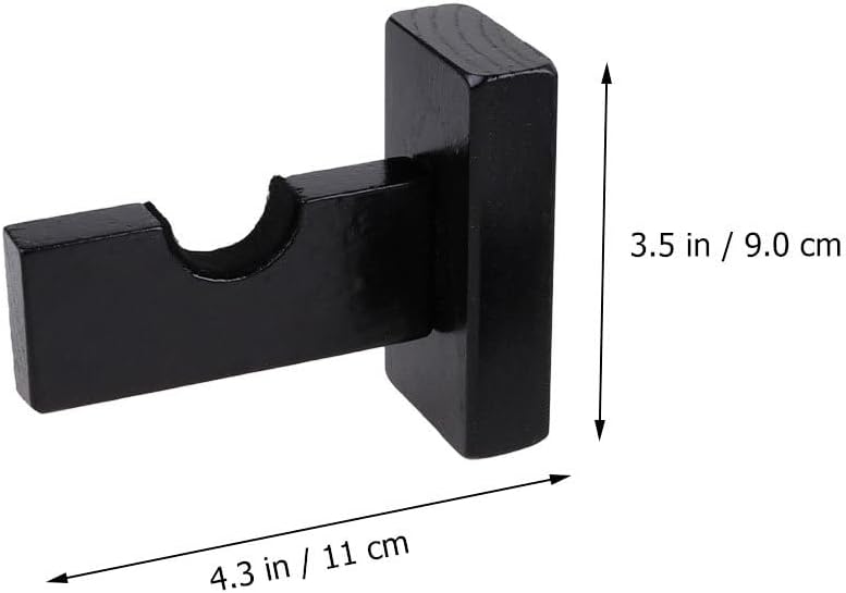 PRETYZOOM Baseball Bat Display Rack Wall Mounted Holder Wood Baseball and Softball Bat Wall Hanger Black for Sports Equipment Storage and Team Use