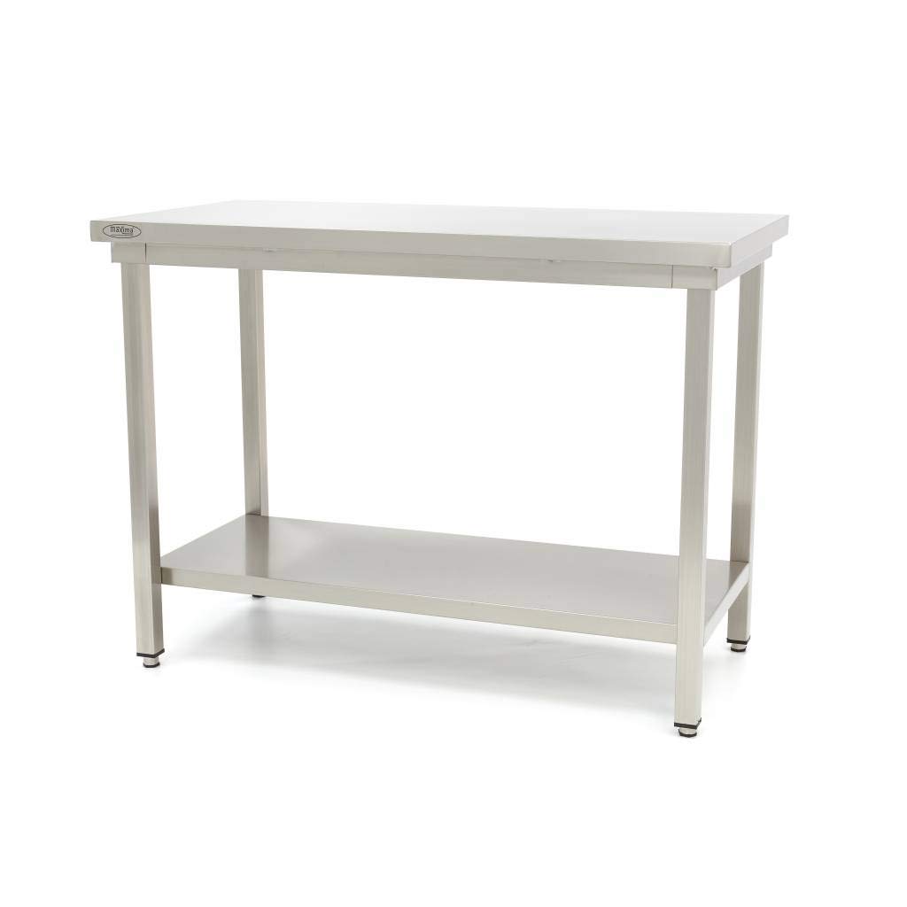 Table de travail restauration inox 60 x 70 cm hauteur réglable - table de travail professionnelle - ergonomique responsable