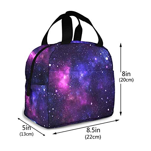 Blublu Galaxy Portable Lunch Bag Insulated Cooler Tote Box For Travel/Picnic/Work #TOP4