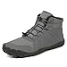 YCYATS Winter Barfußschuhe Damen Herren Traillaufschuhe wanderschuhe Zehenschuhe Hohe Warme und rutschfeste Stiefel (Gray, Erwachsene, Damen, 39, Numerisch, EU Schuhgrößensystem, M) AC Wand  günstig Kaufen-YCYATS Winter Barfußschuhe Damen Herren Traillaufschuhe wanderschuhe Zehenschuhe Hohe Warme und rutschfeste Stiefel (Gray, Erwachsene, Damen, 39, Numerisch, EU Schuhgrößensystem, M)