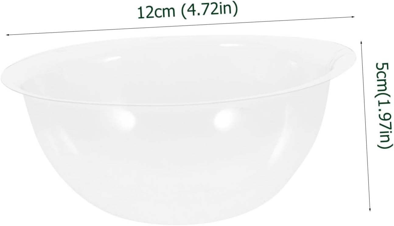 OUNONA 20Pcs PVC Half Round Cake Cover DIY Snack Tray Lid Food Dome Protector for Kitchen Use for Bowls and Dishes