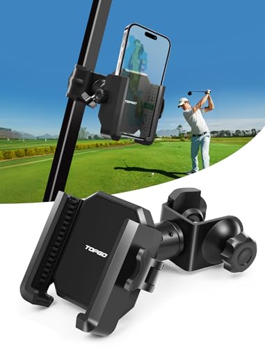 Support téléphone voiturette golf stable et anti oscillation