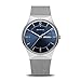 Produktbild BERING Runde analoge blaue Zifferblatt Herrenuhr 11938-003DD, Silber, Klassisch