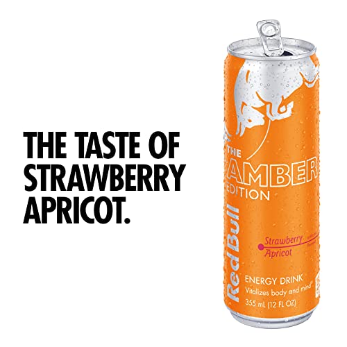 Red Bull Energy Drink, Amber Edition Strawberry Apricot, 12 Fl Oz (24 Pack) #TOP22