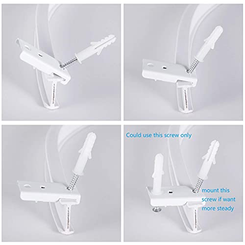 Vrss Flexible Bendable Curved Ceiling Curtain Track, 3 Meters(9.8 Ft) For L Shape U Shape Bay Windows Shower Curtains Room Divider Diy #TOP4