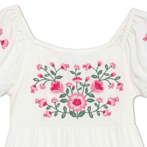 Speechless Girls' Short Sleeve Embroidered Babydoll Dress3