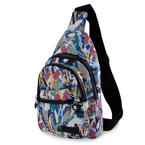 MOAMUN Small Sling Bag Women Men, Waterproof Nylon Anti Theft Cross Body Bag Women