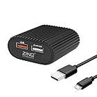 Zinq 2A Dual Port Mobile Charger for Android and iOS Devices, BIS Certified, Cable Included (Black)