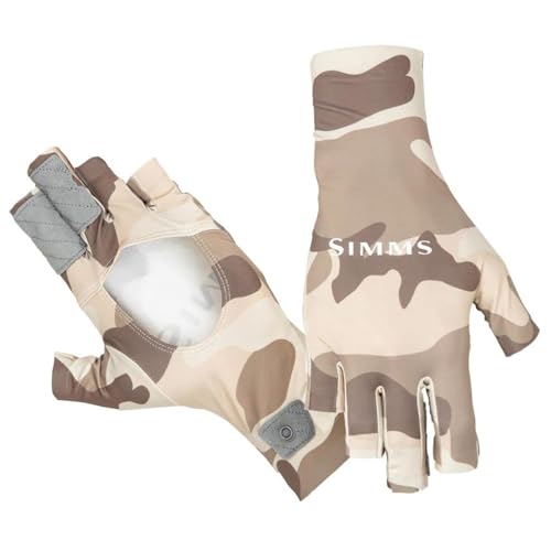 Simms SolarFlex UPF 50+ Fingerless Gloves - Premium Hand Protection,
