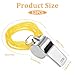 SynHHergyx Whistles for Coaches Stainless Steel Sports Loud Crisp Sound Whistles with Lanyard Bulk for Coaches Referees Officials and Outdoor Sports 12 PCS