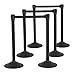 US Weight Sentry Stanchion with 6.5 Foot Retractable Belt – Easy Connect Assembly (6-Pack)
