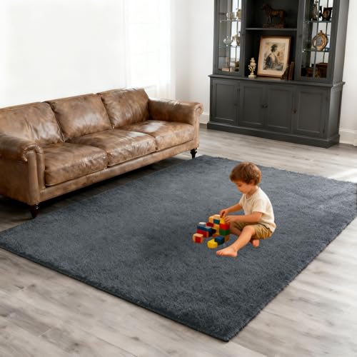 Tapis de salon moelleux extra doux pour une ambiance chaleureuse - 7