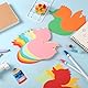 72St Enten Papierausschnitte, Frühlings und Sommerausschnitte Papier Pinnwand Ausschnitte Entenausschnitte für Pinnwand Klassenzimmer DIY Bastelarbeiten Wand Dekor (9 Farben)