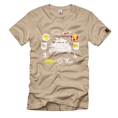 T-shirt sPzAbt 1337 Batallion Troppe Small Beige : Le Vêtement des Passionnés d'Histoire