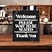 Acrylic 7x8 Please Wait to be Seated Sign, Premium Please Wait Here Sign for Hostess Stand, Black & White Hostess Sign for Restaurant Supplies & Decor, Bar Restaurant Signs with Adhesives Made in USA