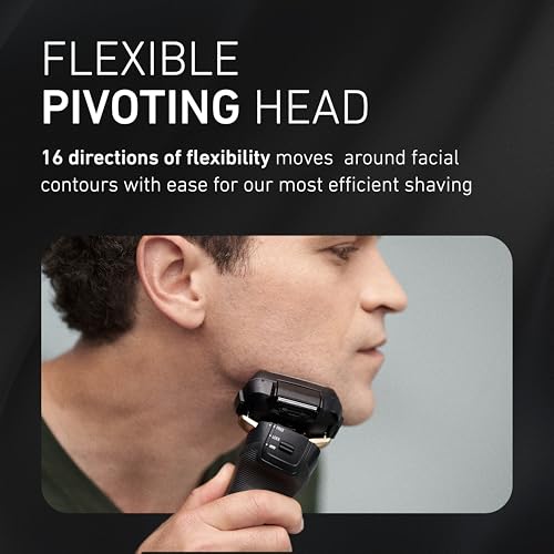 Panasonic Electric Razor for Men, ARC5 With Premium Automatic Cleaning and Charging Station, Wet Dry Shaver, Cordless, Pop-Up Trimmer ES-LV97-K, Black