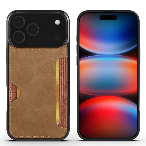 Étui iPhone 16 Pro cuir rétro : dites adieu au portefeuille encombrant - 5
