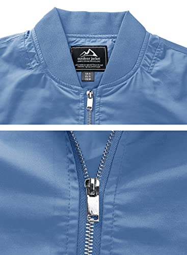 Tacvasen Men's Jacket Lightweight Windbreaker Bomber Jacket Casual Jacket Spring Fall Jacket Varsity Jacket Camping Jacket #TOP2