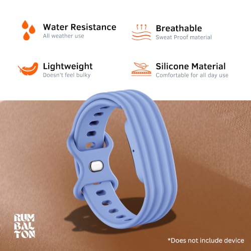 Image of Soft Silicone Strap Compatible with Google Fitbit Air, Sport Replacement Band, Adjustable Breathable Wristband for Workout, Running & Daily Wear