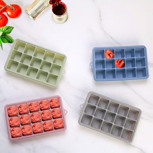 Moldes de silicona para freezer con tapa 8 piezas miniatura 2