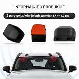 4 sztuki gwizdek ultradźwiękowy przeciw dziczyźnie, gwizdek ostrzegawczy dla jelenia, urządzenie ochronne i ostrzegawcze dla zwierząt, do samochodów ciężarowych i motocykli