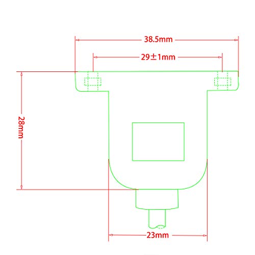 Cable adaptador RJ11/RJ12 6P6C 0.8 pies miniatura 4
