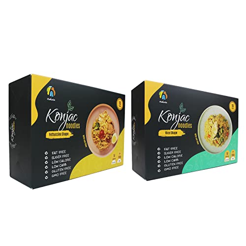 Hethstia 20-Pack Shirataki Rice And Konjac Fettuccine Pasta(Each 5 Oz,10 Packs Oat Flavor) Paleo-Friendly, Sugar Free, Gluten-Free, Low Calorie And Vegan #TOP23