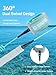 niphean Paddle Board Leash 3–10ft, 5mm Coiled Elastic Ankle Strap, Durable Spiral Paddle & Surf Board Leashes with Plug, Tangle-Free, Comfortable & Adjustable for SUP, Surf, Bodyboard, Boogie