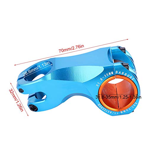 Fahrrad Vorbau 70 Mm Riser, 17 Grad, Für 35 Mm & 31,8 Mm Lenker - Leicht, Robust, Einfach Montierbar
