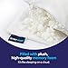 Sidney Sleep Pillow for Side and Back Sleepers - Comfort for Neck and Shoulder Pain - Adjustable Contour Fill - Queen Size - Extra Fill Included (White)