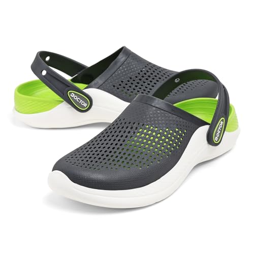 Image of Men EVA Clogs with Adjustable Back Strap | Lightweight Cushioned Footbed | Anti-Slip Sole | Everyday Wear Indoor & Outdoor Sandals for Men