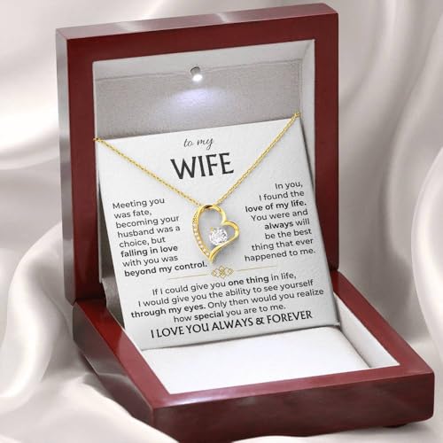 To My Wife Necklace From Husband, Gift For Her, Necklace For Wife From Husband, Romantic To My Soulmate Necklace For Women, Christmas Anniversary Birthday Valentine2