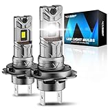 NOVSIGHT H7 LED Headlight Bulbs - 88000LM 800% Super Bright H7 Led Headlight Bulb, 90W 6500K Cool White High Beam and Low Beam Led H7 with Fan, Plug and Play 5 Min H7LL LED Headlight Blubs Pack of 2