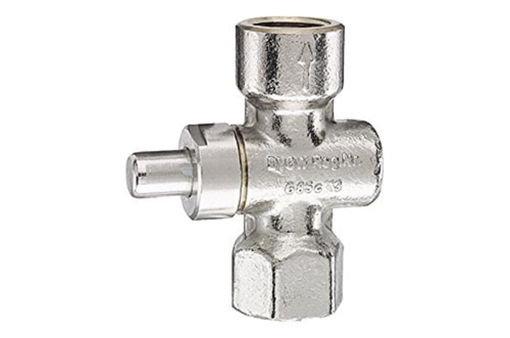 Robinet à bouton-poussoir manomètre contre surpression RIEGLER G 1/2 laiton