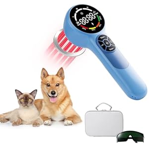 24 Diodes Pet Cold Laser Therapy Device for Dogs, Near Red Light Therapy for Cat Joint, 650nm*16+808nm*8, Muscle Relax and Pain Relief, Horse Infrared Machine at Home Accelerate Healing Equine Hip