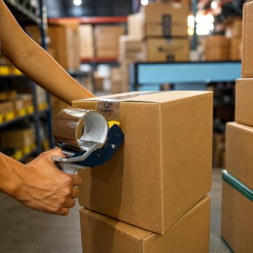 WOD SNC-389 3" Mousetrap Low Noise Carton Sealing Packaging Tape Silent Gun Dispenser with Safety Blade Cover - Ideal for Noise Sensitive Environments: Fits Up to 3 in. Wide (Holds 3 in. Core) by WOD Tape - Used condition - Image 3