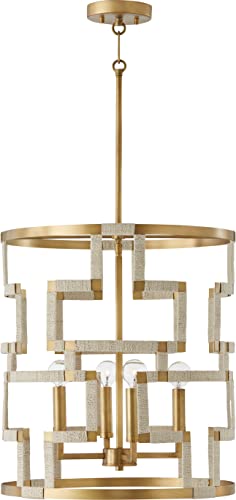 Capital Lighting 541041NL Hala Modern Greek Key Inspired Bleached Natural