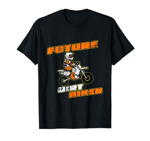 Future Dirt Biker Lustiger Motocross-Entwurf für Kinder T-Shirt