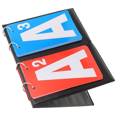 BRIGHTFUFU Portable Flip Scoreboard Readable Tabletop Scorekeeper for Soccer Basketball Durable and Reusable Score Accessories