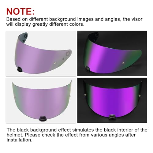 Image of PSLER HJ-31 i70 Visor- i70 Helmet Visor HJ 31Helmet Face Shield motorcycle Shield Accessories Replacement for HJ-31 i70,Deep Purple