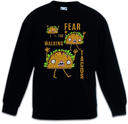 Pullover noir Fear The Walking Tacos enfants en coton respirant