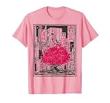 City Sakura Anime Graphic Art Japonais Cherry Blossom Tree T-Shirt