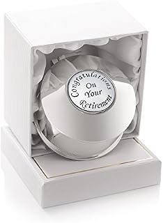 De Walden Retirement Leaving Gifts for Women Silver Plated Girls Trinket Box