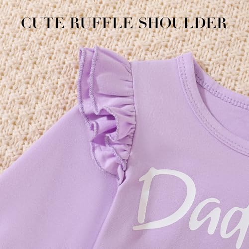 Image of SANMIO Toddler Girl Clothes Cute Ruffle Sleeve Shirt Floral Pants Headband | 3Pcs Fall Winter Outfits Kids Girls Clothing Set 1-6T