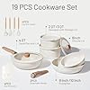 CAROTE 19pcs Pots and Pans Non Stick, Cookware Sets Detachable Handle, Induction Kitchen Pots and Pans,NonStick Cooking Set, Oven/Dishwasher/Fridge Safe, Space Saving #1
