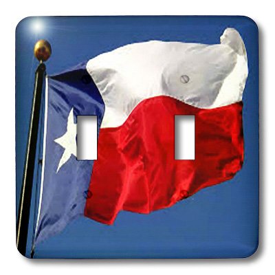 Placa de interruptor con bandera de Texas 3dRose para decorar salones