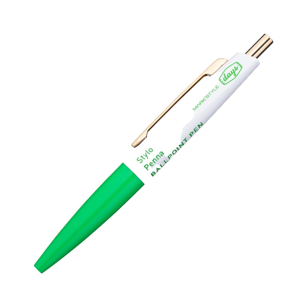 Mini Ballpoint Pen Anterique Days Basil White Mark'S Europe