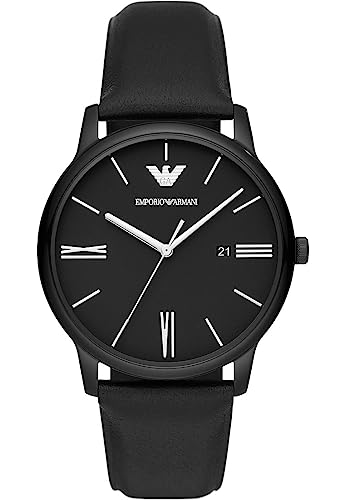 Emporio Armani Reloj Análogico-Digital Para Hombre De Automático Con Correa En Poliéster Ar11573, Negro Emporio Armani Reloj Análogico-Digital Para Hombre De Automático Con Correa En Poliéster Ar11573, Negro