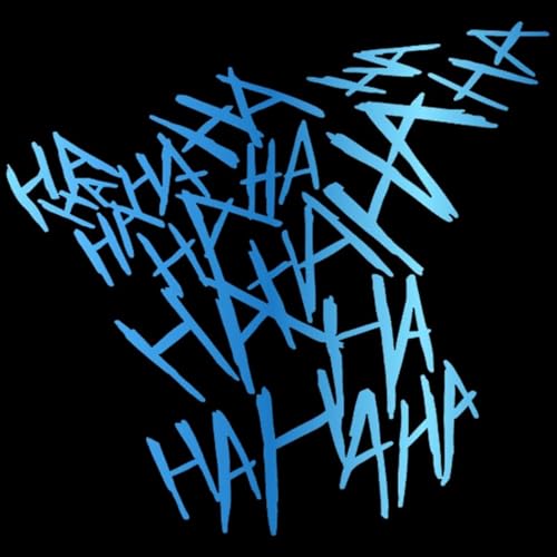 Image of Claw Marks Hahaha Car Stickers Decals Motorcycle Helmet Decal Vinyl and Waterproof (Chrome Blue)
