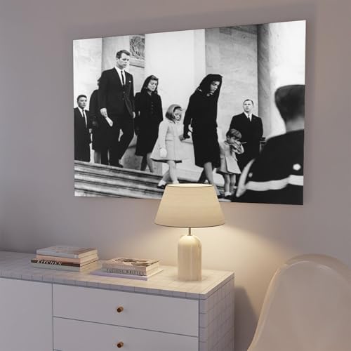 Impression sur toile Robert et Jacqueline Kennedy décoration salon - 7